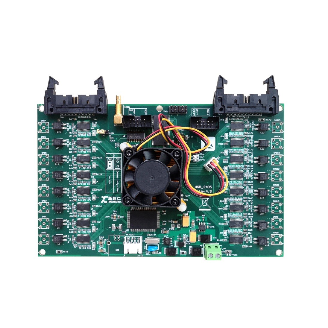 USB-2405，16通道同步、24位156KHz AD，8路DO