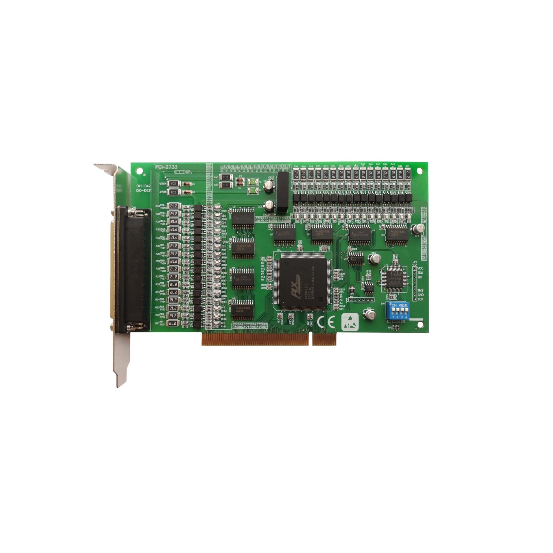 PCI-2733， 32 路隔离数字量输入、4路外部中断