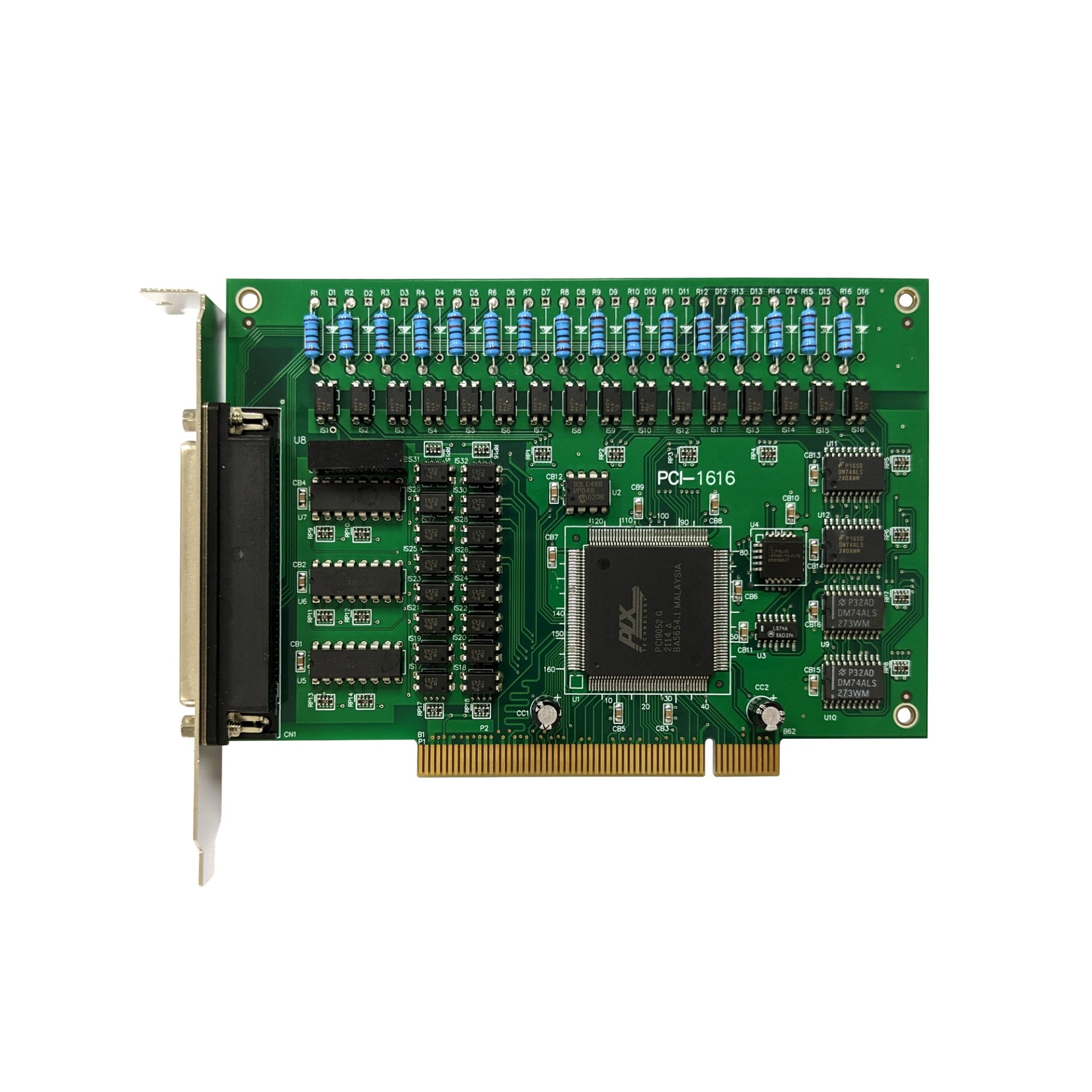 PCI-1616， 16路隔离数字量输入输出