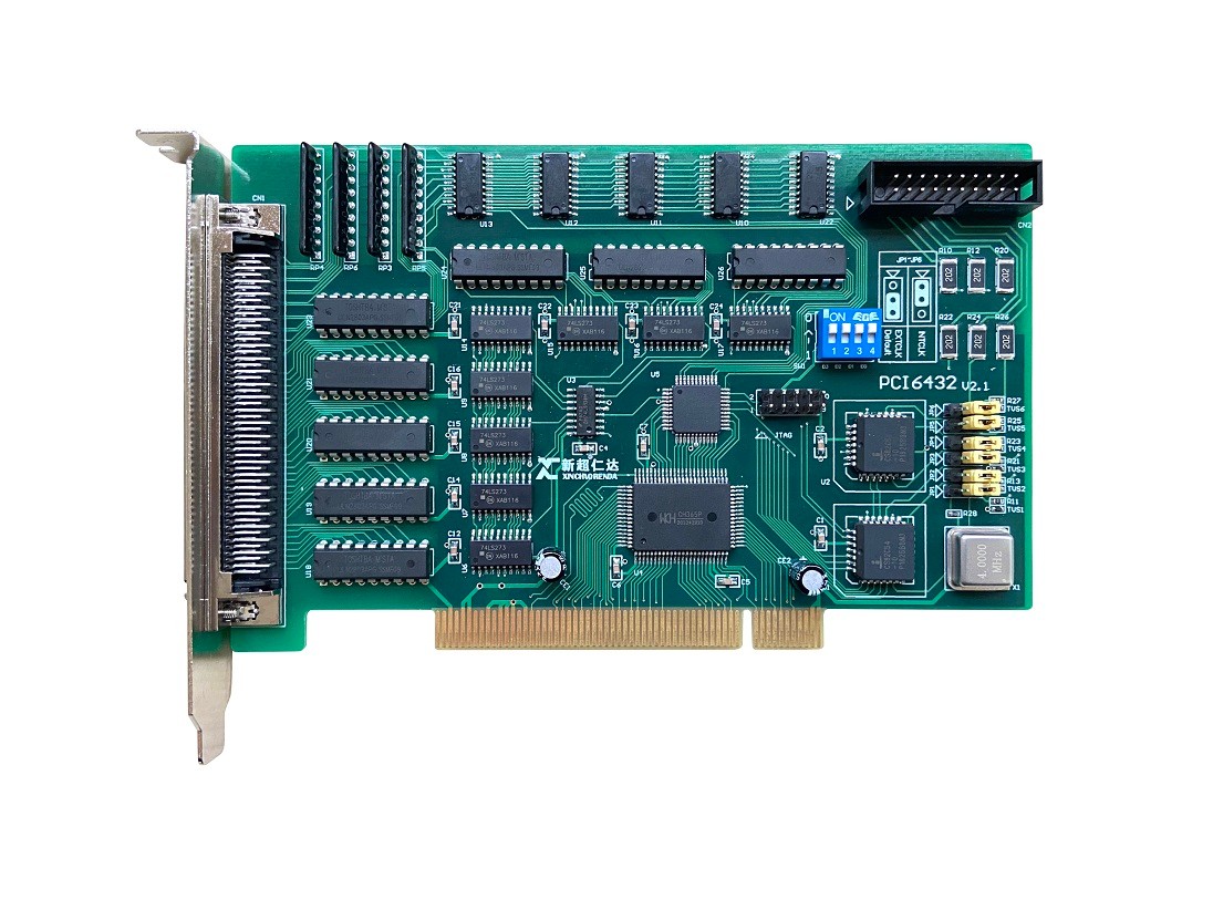 PCI-6432， 32路输入，64路功率输出，6路计数