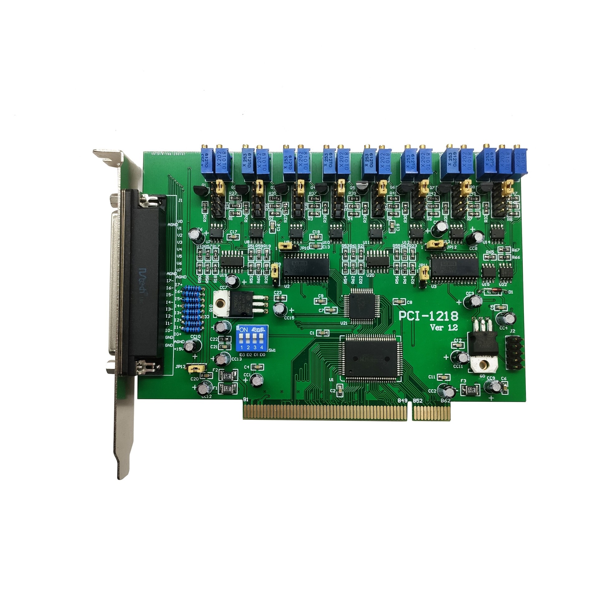 PCI-1218，光电隔离12位8/4路DA，可电压电流输出