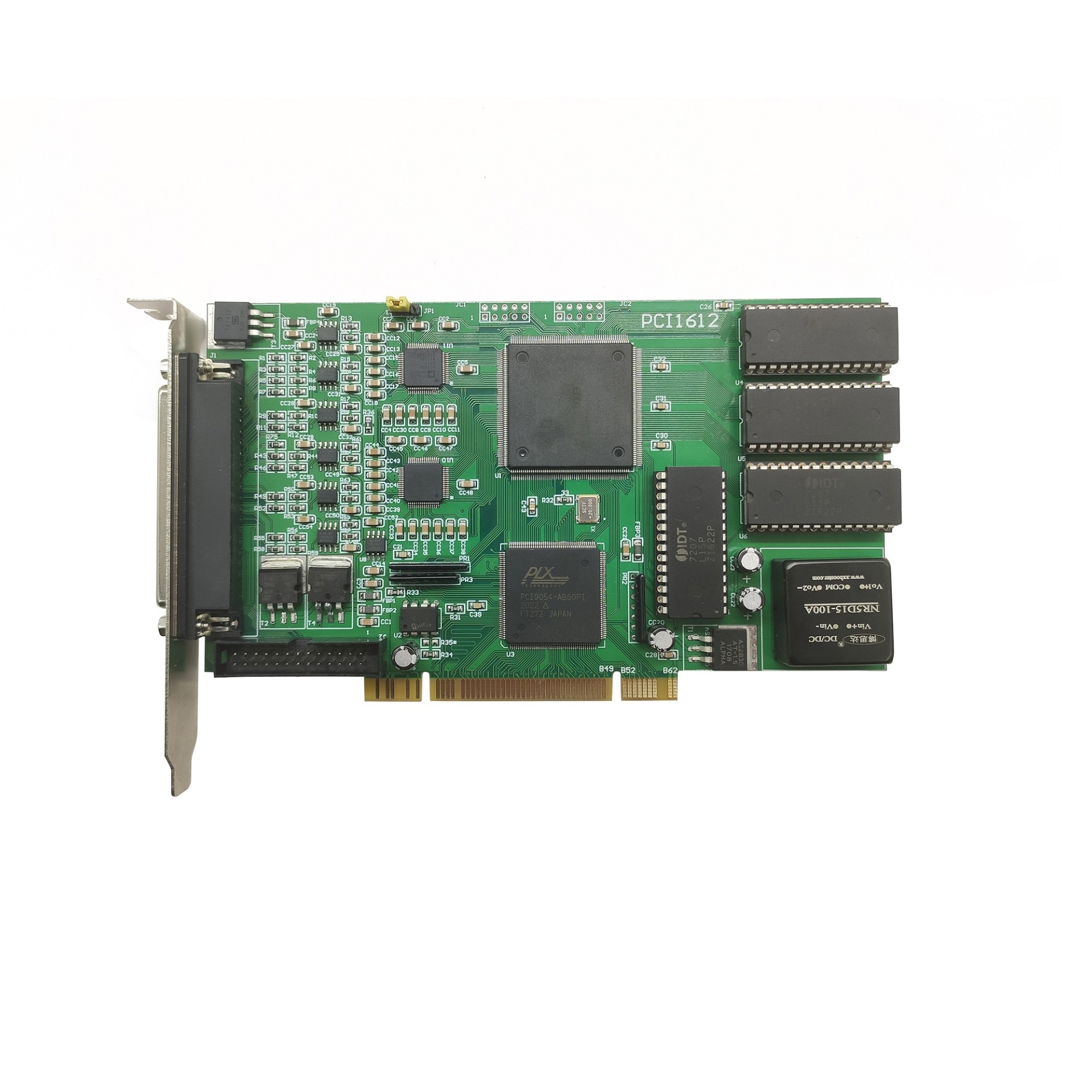 PCI-1612， 16位12路同步250K AD，  板载128K 字节FIFO，  带外触发，  8路双向开关量