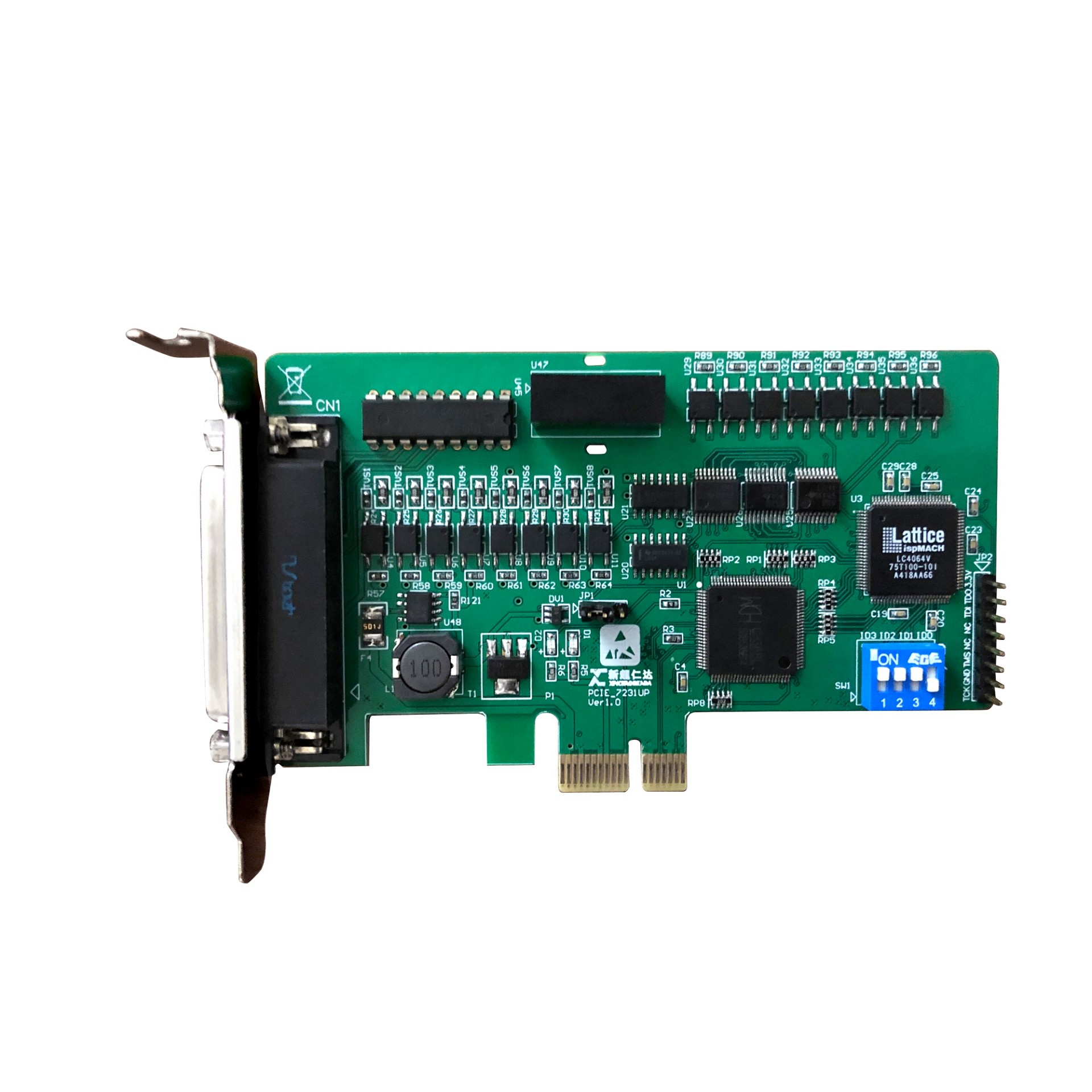 PCIE-7231， 16路隔离数字输入/输出卡