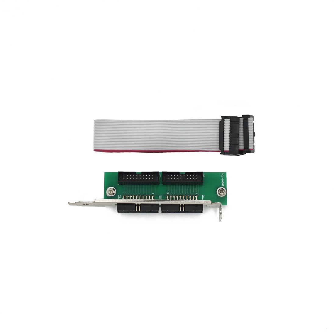 PCL-10502， 2*IDC20转2*IDC20,引出至面板