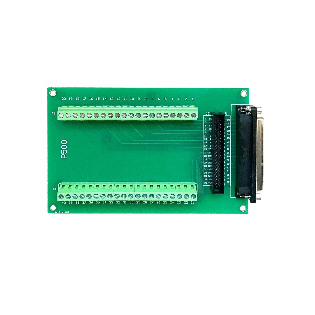 P-500，DB37/IDC40通用接线端子板，配标准DB37转接线缆